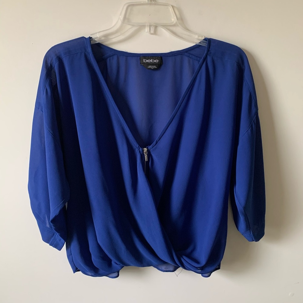 Bebe Royal Blue blouse